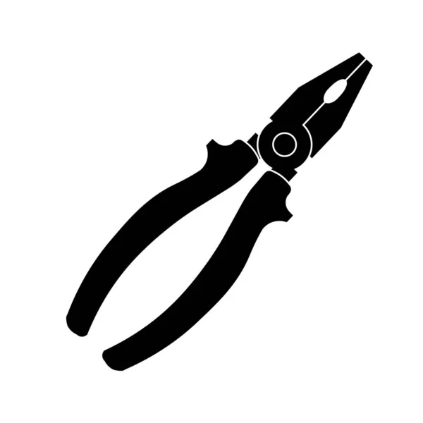 Technical Electric Pliers Icon — Stock Vector