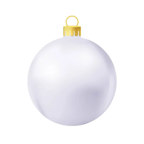 Grey Christmas Tree Ball — Stock Vector
