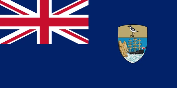 Saint Helena Vlag Eenvoudige Illustratie Voor Onafhankelijkheid Dag Verkiezing — Stockvector