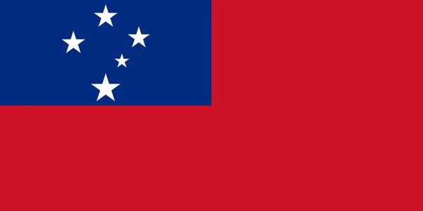 Samoa Vlag Eenvoudige Illustratie Voor Onafhankelijkheid Dag Verkiezing — Stockvector