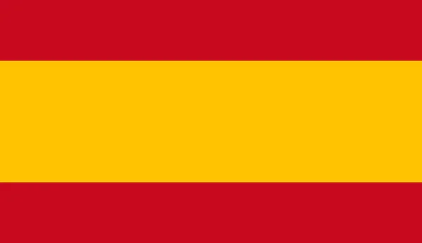 Spaniens Flagge Einfache Illustration Für Unabhängigkeitstag Oder Wahl — Stockvektor