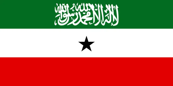 Somaliland Bayrağı Bağımsızlık Günü Veya Seçim Için Basit Bir Illüstrasyon — Stok Vektör