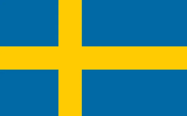 瑞典国旗独立日或选举的简单例证 — 图库矢量图片