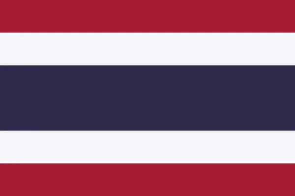 Thailand Vlag Eenvoudige Illustratie Voor Onafhankelijkheid Dag Verkiezing — Stockvector