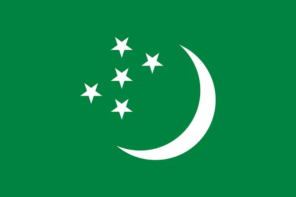 Флаг Туркменистана Простая Иллюстрация Дня Независимости Выборов — стоковый вектор