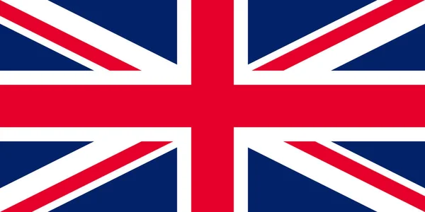 Verenigd Koninkrijk Van Groot Brittannië Vlag Eenvoudige Illustratie Voor Onafhankelijkheid — Stockvector