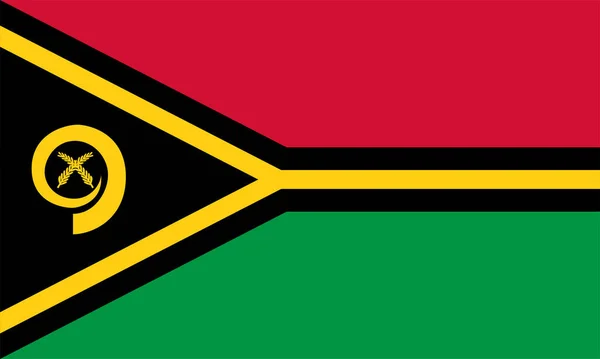 Vanuatu Vlag Eenvoudige Illustratie Voor Onafhankelijkheid Dag Verkiezing — Stockvector