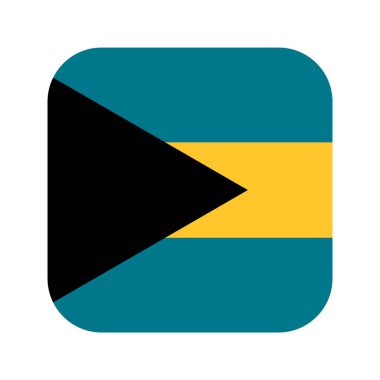 Bahama bayrağı bağımsızlık günü veya seçim için basit bir illüstrasyon