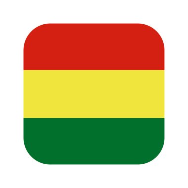 Bolivya bayrağı Bağımsızlık Günü veya seçim için basit bir illüstrasyon