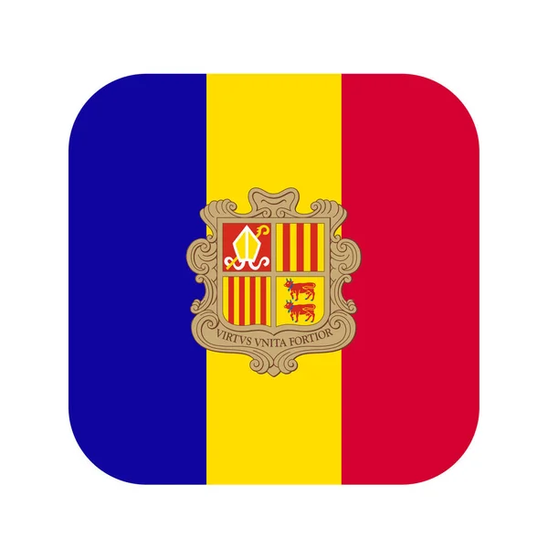 Andorra Flag Simple Illustration Independence Day Election — Wektor stockowy