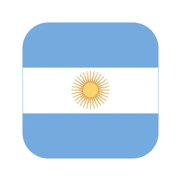 Argentina Flag Simple Illustration Independence Day Election — Stock Vector
