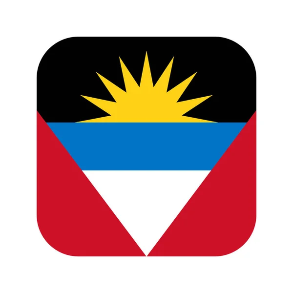 Antigua Barbuda Flag Simple Illustration Independence Day Election —  Vetores de Stock