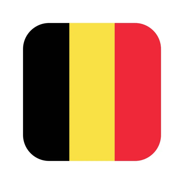 Belgium Zászló Egyszerű Illusztráció Függetlenség Napja Vagy Választás — Stock Vector