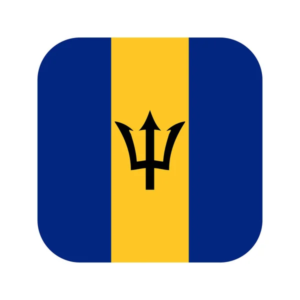 Barbados Flag Simple Illustration Independence Day Election —  Vetores de Stock