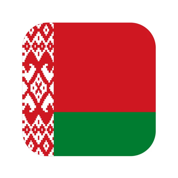 Білоруський Прапор Простий Приклад Дня Незалежності Або Виборів — стоковий вектор