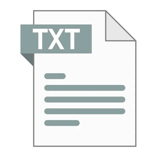Modernes Flaches Design Des Txt Dateisymbols Für Das Web — Stockvektor