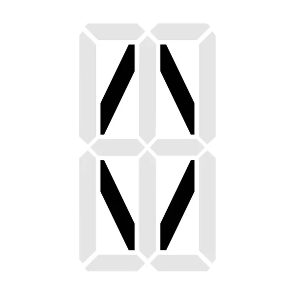 Einfache Abbildung Des Digitalen Buchstabens Oder Symbols Elektronische Buchstabenfigur — Stockvektor