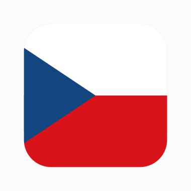 Çek bayrağı bağımsızlık günü veya seçim için basit bir illüstrasyon
