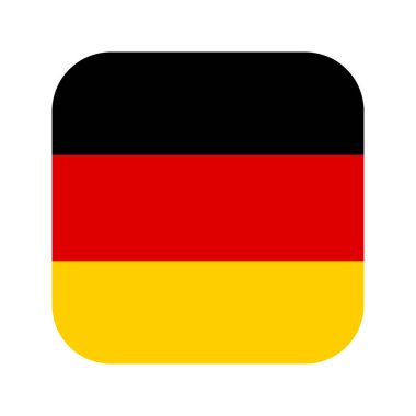 Almanya 'nın bayrağı bağımsızlık günü veya seçim için basit illüstrasyon