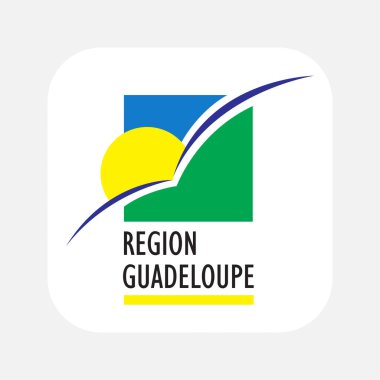 Guadeloupe bayrağı bağımsızlık günü veya seçim için basit bir örnekleme