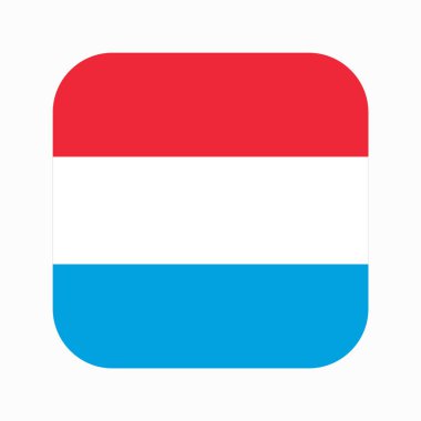 Lüksemburg bayrağı bağımsızlık günü veya seçim için basit bir örnekleme