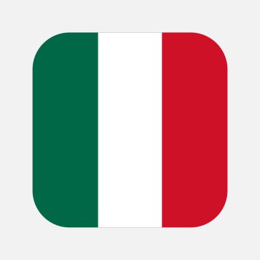 Meksika bayrağı bağımsızlık günü veya seçim için basit illüstrasyon