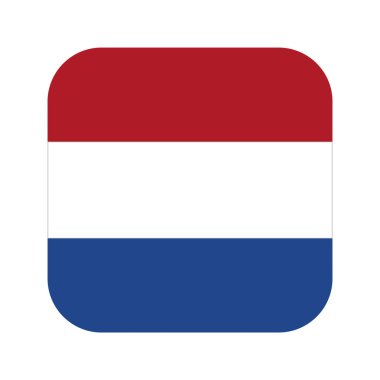 Hollanda bayrağı bağımsızlık günü veya seçim için basit bir illüstrasyon