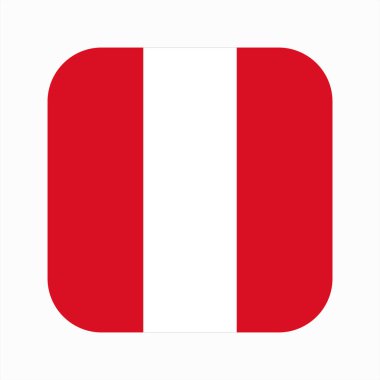 Peru bayrağı bağımsızlık günü veya seçim için basit bir illüstrasyon