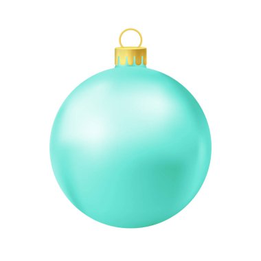 Turkuaz Noel ağacı topu