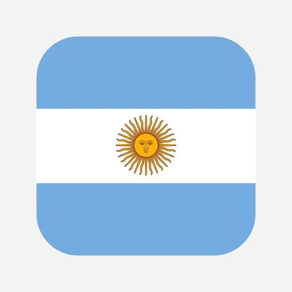 アルゼンチンは独立記念日や選挙のための簡単なイラストをフラグ — ストックベクタ