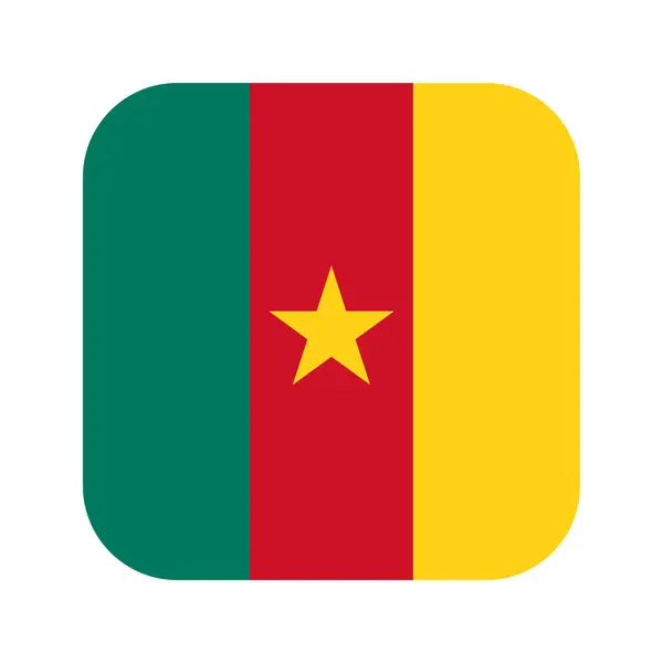 Bandiera Del Camerun Semplice Esempio Giorno Dell Indipendenza Delle Elezioni — Vettoriale Stock