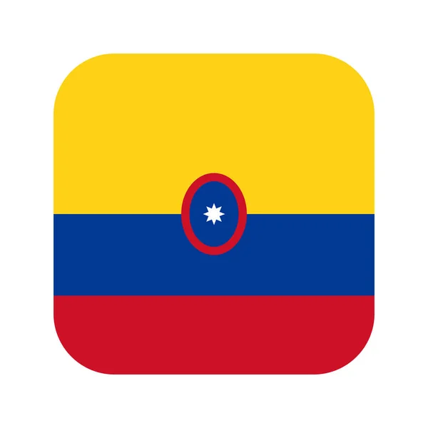 Bandera Colombia Ilustración Sencilla Para Día Independencia Las Elecciones — Archivo Imágenes Vectoriales