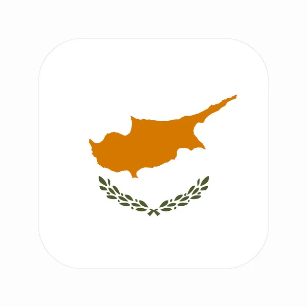 Cyprus Vlag Eenvoudige Illustratie Voor Onafhankelijkheidsdag Verkiezingen — Stockvector