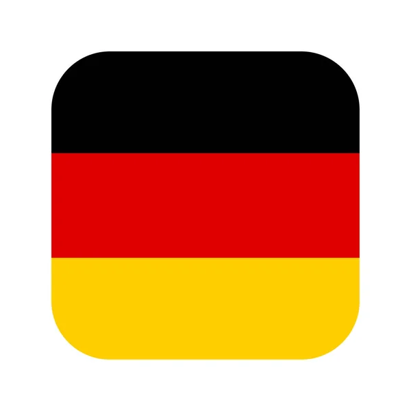 Bandeira Alemanha Ilustração Simples Para Dia Independência Eleição — Vetor de Stock