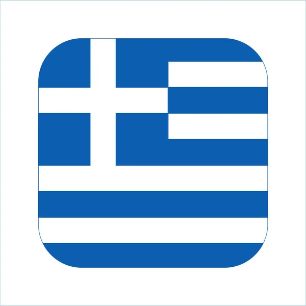 Greece Flag Simple Illustration Independence Day Election — Wektor stockowy