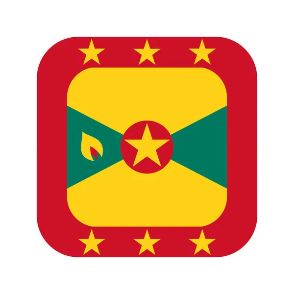 Флаг Гренады Простая Иллюстрация Дня Независимости Выборов — стоковый вектор