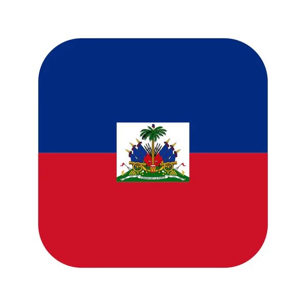 Bandeira Haiti Ilustração Simples Para Dia Independência Eleição —  Vetores de Stock