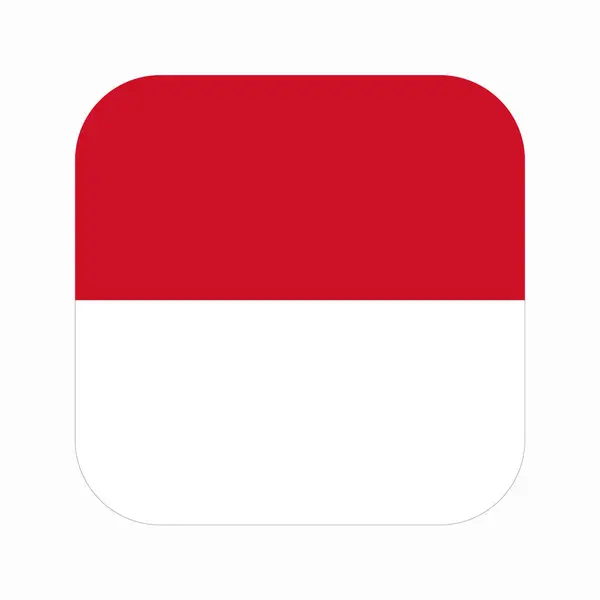 Bendera Monako Ilustrasi Sederhana Untuk Hari Kemerdekaan Atau Pemilihan - Stok Vektor