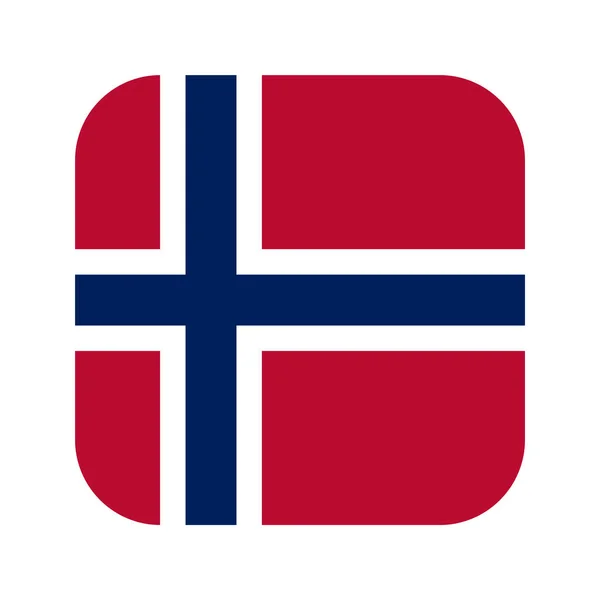 Drapeau Norvège Illustration Simple Pour Jour Indépendance Élection — Image vectorielle