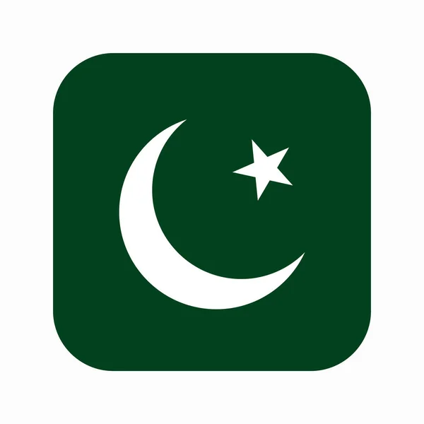 Pakisztán Zászló Egyszerű Illusztráció Függetlenség Napja Vagy Választás — Stock Vector