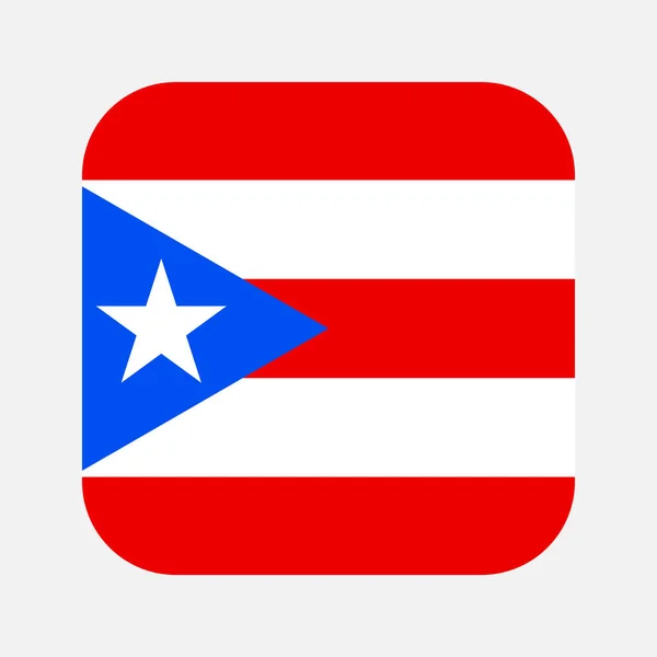 Drapeau Porto Rico Illustration Simple Pour Jour Indépendance Élection — Image vectorielle