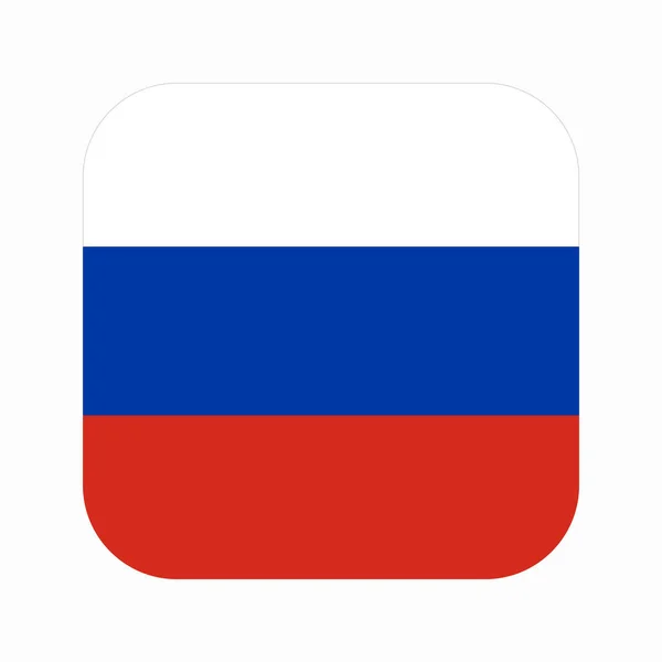 Bandiera Russa Semplice Illustrazione Giorno Dell Indipendenza Delle Elezioni — Vettoriale Stock