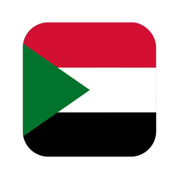 Sudan Flagga Enkel Illustration För Självständighet Dag Eller Val — Stock vektor