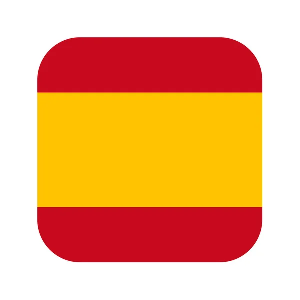Espagne Drapeau Illustration Simple Pour Jour Indépendance Élection — Image vectorielle