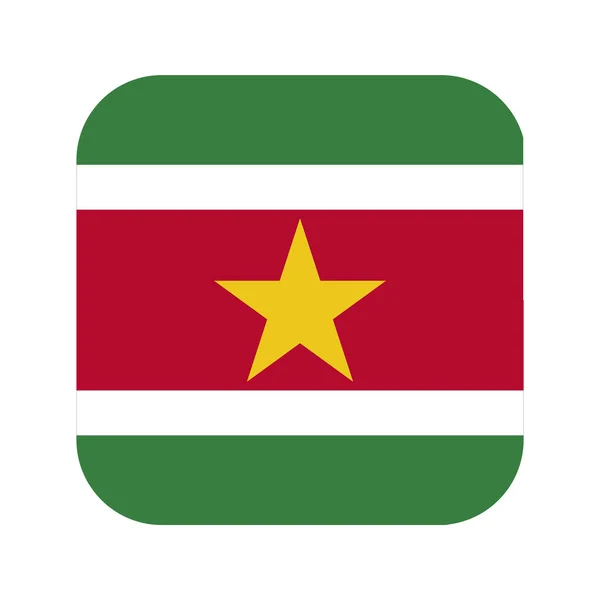 Jednoduchá Ilustrace Surinam Vlajky Pro Den Nezávislosti Nebo Volby — Stockový vektor
