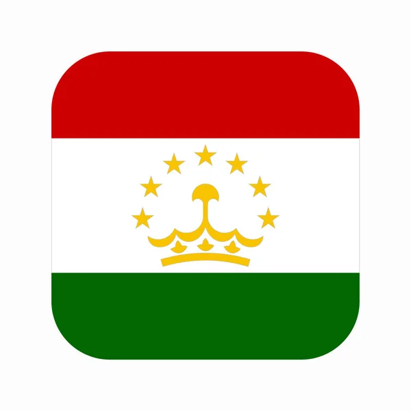Таджикистан Прапор Простий Приклад Дня Незалежності Або Вибори — стоковий вектор