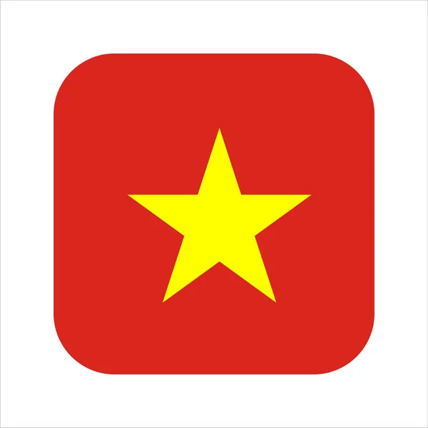 Vietnam Bandiera Semplice Illustrazione Giorno Dell Indipendenza Elezioni — Vettoriale Stock