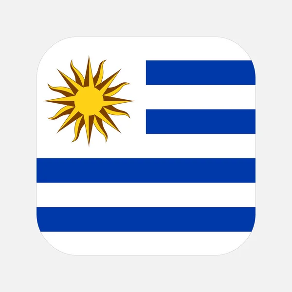 乌拉圭国旗独立日或选举的简单例证 — 图库矢量图片