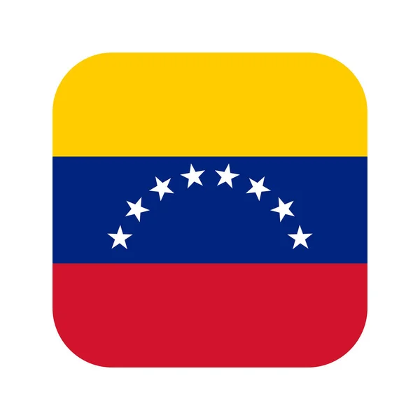 Bandeira Venezuela Ilustração Simples Para Dia Independência Eleição — Vetor de Stock