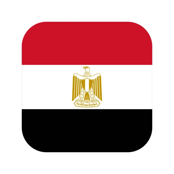Флаг Египта Простая Иллюстрация Дня Независимости Выборов — стоковый вектор